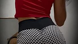 is this real busty colombian model caught on hidden cam?