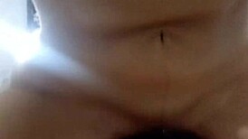 she convinces her ex with a blowjob, then gets her pussy filled with cum and begs for more