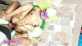 Helped massage friend's mom then enjoyed fucking the hot aunty in POV