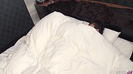 I'm a Japaneese teen wakening him up with my sexy body for a deep creampie