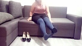 Beautiful Asian Woman With Big Ass Relaxes Alone At Home