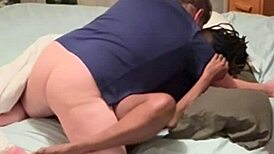 amateur ebony girl fucks a guy from the neighborhood in homemade style 😜