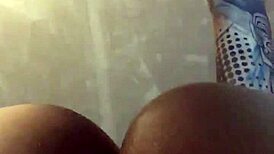 bottom view of his thick cock pumping my tight pussy full of hot cum, watch everything pulsate before his load slides out of my creamy pussy