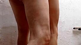 Fucked neighbor raw on balcony in doggystyle position