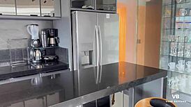 I spied on my friend's latina mom, she caught me and invited me for the ultimate milf sex experience ending with cum in mouth.