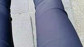 why does tingting pee outdoors in women's clothes?