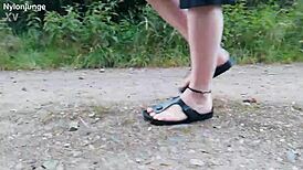 Strolling in Nature in Birkenstocks