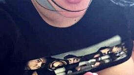 Tits out, I'm suckin' his cock deepthroat style