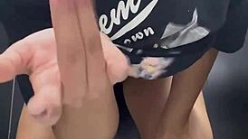 pussy masturbation in crowded gym bathroom first time