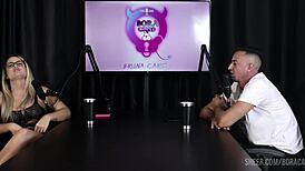 Matheus caetano's suggestive compilation with bruna carlos on bora cast, part 4, in sheer red