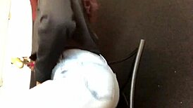 ebony thot plays with pussy and asshole