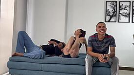 I Fuck Friend's Horny Wife, He Discovers Us