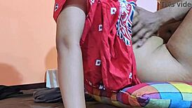 shy married woman fucks food delivery guy in bedroom