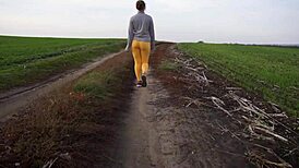 Voyeur Watches Women in Tight Yoga Pants Outdoors