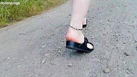 Strolling in Nature in Birkenstocks