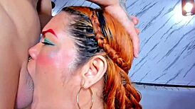 Great sex with two hotties fucking rough throats?