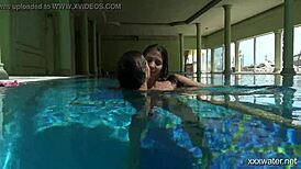 underwater serbian and russian lesbos bathing together