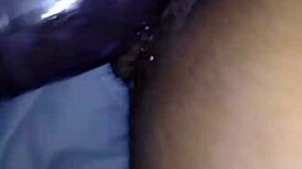 sexy ebony babe bends over for intense doggystyle fucking