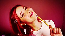 Listen as the shy pretty submissive girl gives jerk off instructions and worships you in this ASMR session.