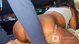 Innocent stepsister gets ass licked then anal broken