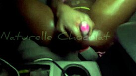 A bumpy car ride made her so horny she used her vibrator to cum