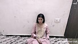 desi housewife getting hard fucked with cum inside pussy 😏