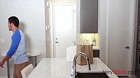 Skinny step sister rides big ass in forbidden fantasy with Jillian Janson