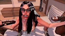 Blacked white girl hard fucked by black man