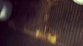 old cuckold husband takes his redhead wife to the public porn cinema where she gets fucked by strangers, blowing and handjobbing them to cum in mouth, with voyeur humiliation