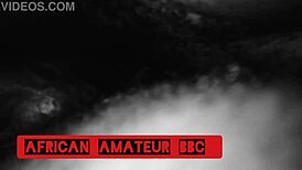 Ebony Couple Intensely Fucks Massive Black Cock