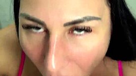 milf says after a week without sex i ride hard swallow cum pov blowjob deepthroat cowgirl wet pussy rough quickie