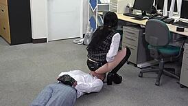 Japanese mistress mero smoking and facesitting!