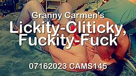Granny carmen licks and fucks 😜