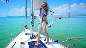 i watch amirah adara and angel emily toy their buttholes outdoors