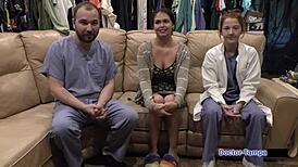 Angel Santana's first gyno exam with Dr. Tampa is exciting! 😊👩‍⚕️