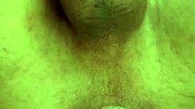 watch this uncut big tattooed cock cum hands free from anal prolapse?