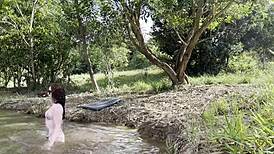 Albina, why fuck that stranger in the bush who jerked off to you?