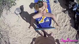 Enjoy a spicy pov adventure on the beach shoreline with sizzle