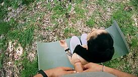 did you jerk off to this ponytail brunette's meditation freeuse facial?