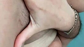 masked brunette explores her solo sensations