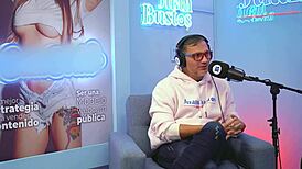 Latina Gigi Damessco Wets Pussy With Fuckmachine On Podcast