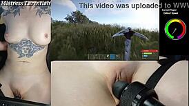 TWITCH STREAMER PLAYS RUST NAKED WHILE CHAT TEASES PUSSY W INTENSE VIBRATOR PART 2