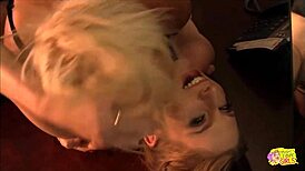 Spicy blonde makes her lesbian boss orgasm with sensual tongue licking and fingering.