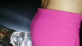 amanda got excited and shared her body in the garage during workout