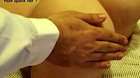 hey, fabrice shows erotic spanking in bed