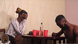 intense drinking contest among competitive participants