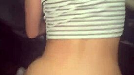 fucking this skinny latina big ass while chatting with her cuckold boyfriend!