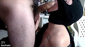 I suck my shy Argentinian stepbrother's 20 cm cock