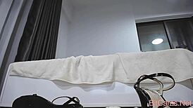 quarantine asian girl shows hairy pussy on webcam