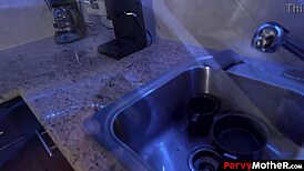 Stepmom Caught in Short Lingerie!